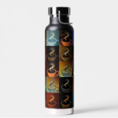 コーヒーカップモンタージュ ウォーターボトル (左面)