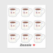 コーヒーカップモーニングコーヒーエステティック シール (シート)