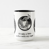 コーヒーカップユーモア – カスタマイズ可能なマグカップ マグカップ (中央)