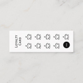 コーヒーカップロイヤリティカードシンプル、予算 ロイヤリティカード