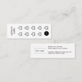 コーヒーカップロイヤリティカードシンプル、予算 ロイヤリティカード (正面/裏面)