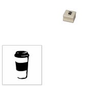 コーヒーカップロイヤリティスタンプ ラバースタンプ (押印)
