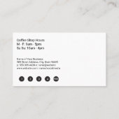 コーヒーカップロゴ ロイヤリティカード (裏面)