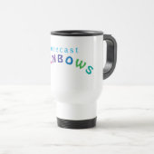 コーヒーカップ予測レインボウ トラベルマグ (正面右)