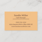 コーヒーカップ付きコーヒー豆 名刺 (裏面)