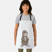 コーヒーカップ付きモグラ エプロン (インサイチュ)