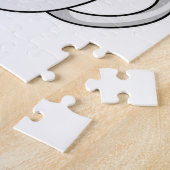 コーヒーカップ付き猫 ジグソーパズル (側面)