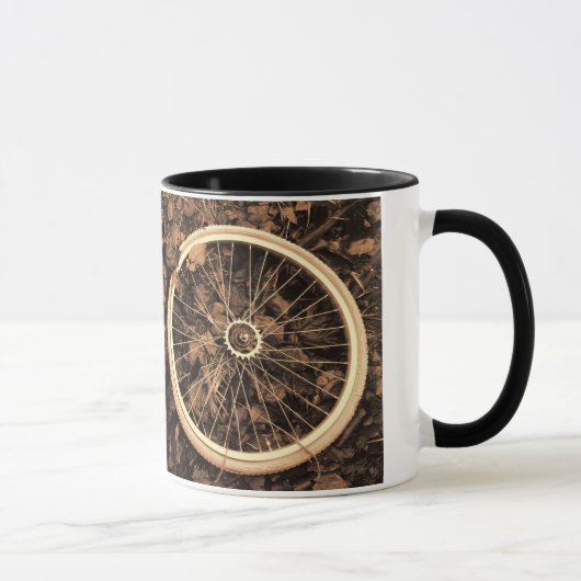 コーヒーカップ付き紅葉パーツ マグカップ (右)