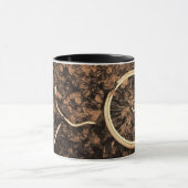 コーヒーカップ付き紅葉パーツ マグカップ (中央)