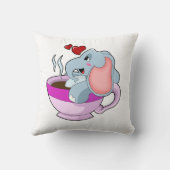 コーヒーカップ付き象 クッション (裏面)