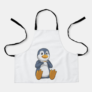 コーヒーカップ付ペンギン エプロン