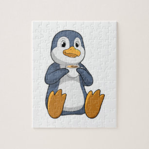 コーヒーカップ付ペンギン ジグソーパズル