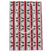 コーヒーカップ及びストライプ抱き枕 ミディアムペーパーバッグ (正面)