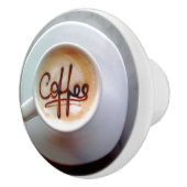 コーヒーカップ及びソーサーラテコーヒー セラミックノブ (右)