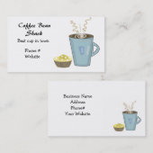 コーヒーカップ及びマフィン名刺 名刺 (正面/裏面)