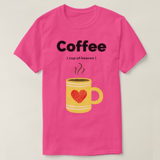 コーヒーカップ天国4 Tシャツ (デザイン正面)
