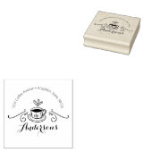 コーヒーカップ差出人住所 ラバースタンプ (押印)