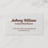 コーヒーカップ文字ロゴ | Beansの背景 名刺 (裏面)