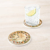 コーヒーカップ時計のコーヒータイムデザイン コースター (側面)