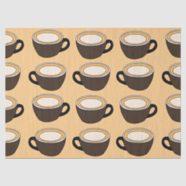 コーヒーカップ柄 薄葉紙