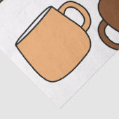 コーヒーカップ柄 薄葉紙 (詳細)
