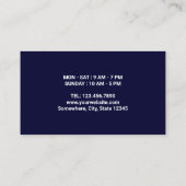 コーヒーカップ海軍コーヒーショップ顧客ロイヤリティ ロイヤリティカード (裏面)