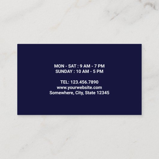 コーヒーカップ海軍コーヒーショップ顧客ロイヤリティ ロイヤリティカード (裏面)