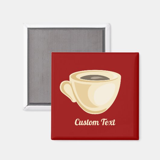 コーヒーカップ磁石 マグネット (正面/裏面)