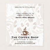 コーヒーカップ蒸し名刺 名刺 (外部フラット)