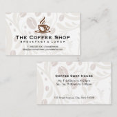 コーヒーカップ蒸し名刺 名刺 (正面/裏面)