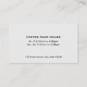 コーヒーカップ蒸熱 名刺 (裏面)