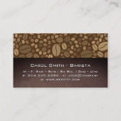 コーヒーカップ蒸熱 | QRコード | 豆 名刺 (裏面)