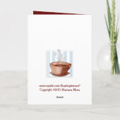 コーヒーカップ誕生日カード カード (裏面)