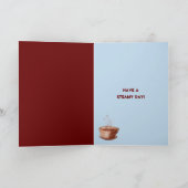 コーヒーカップ誕生日カード カード (内部)