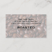 コーヒーカップ飲料 |大理石金ゴールド |パンチカード 名刺 (裏面)