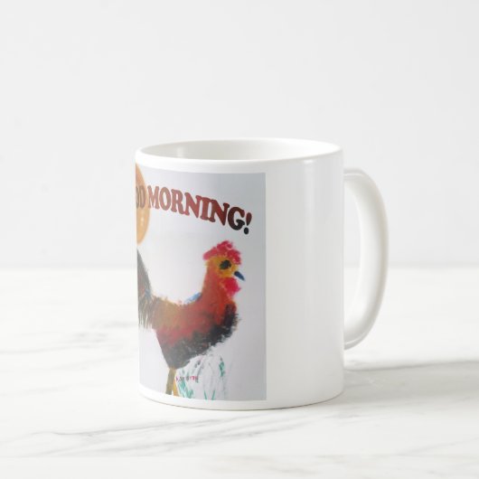 コーヒーカップ"おはよう" コーヒーマグカップ (正面右)