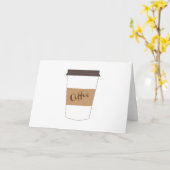 コーヒーカップ カード (黄色い花)