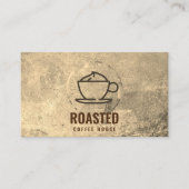 コーヒーカップ | コーヒービーンズ 名刺 (正面)