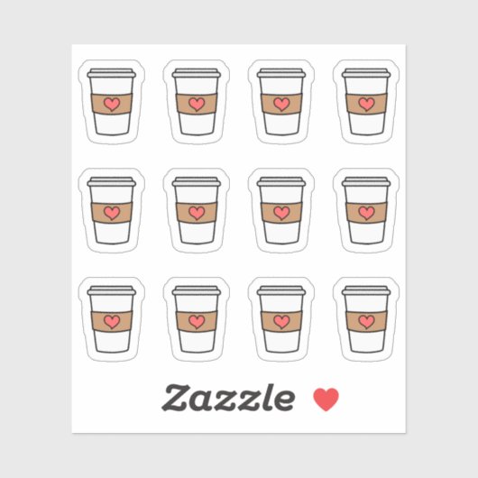 コーヒーカップ コーヒーブレイク リマインダー ブジョ プランナー シール (シート)