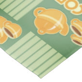 コーヒーカップ、コーヒーポットおよびコーヒー豆 テーブルクロス (アングル)