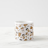 コーヒーカップ、コーヒー豆、コーヒー愛好家、あなたの名前 エスプレッソカップ (正面)