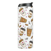 コーヒーカップ、コーヒー豆、コーヒー愛好家、ハート タンブラー (回転左)