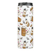 コーヒーカップ、コーヒー豆、コーヒー愛好家、ハート タンブラー (裏面)