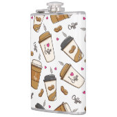 コーヒーカップ、コーヒー豆、コーヒー愛好家、ハート フラスク (左)