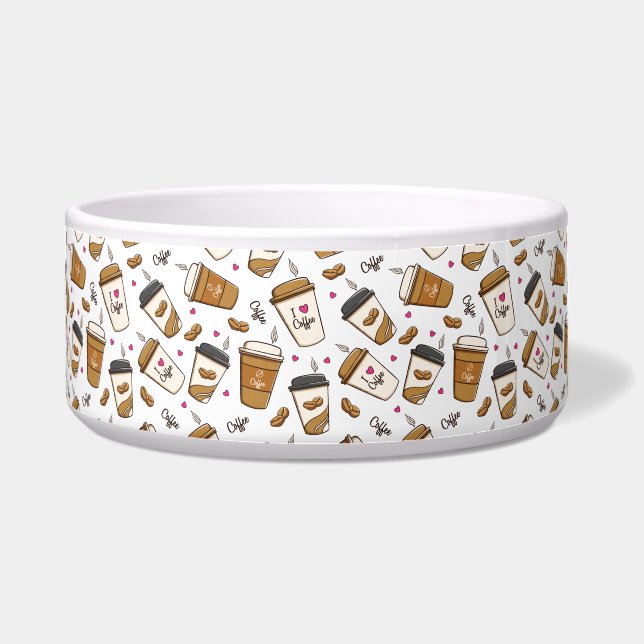 コーヒーカップ、コーヒー豆、コーヒー愛好家、ハート ボウル (正面)