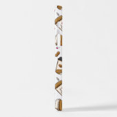 コーヒーカップ、コーヒー豆、コーヒー愛好家、ハート iPhoneケース (左側面)