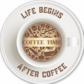 コーヒーカップ シール (正面)