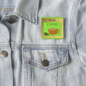 コーヒーカップ スタッフ名札 缶バッジ (インサイチュ)