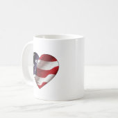 コーヒーカップ：ハート旗 コーヒーマグカップ (正面左)