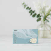 コーヒーカップ-ビジネス 名刺 (スタンド正面)